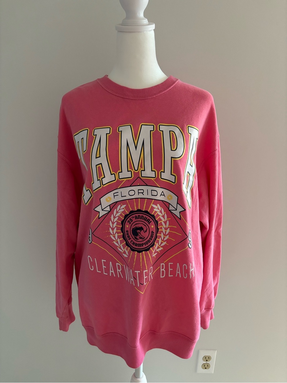 Pink Tampa Graphic Sweatshirt
